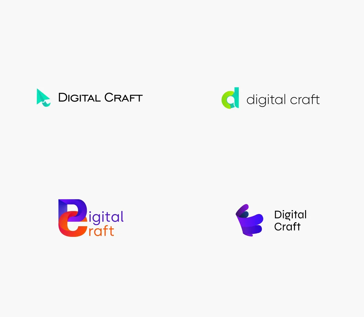 Digital Craft logo alternative versions